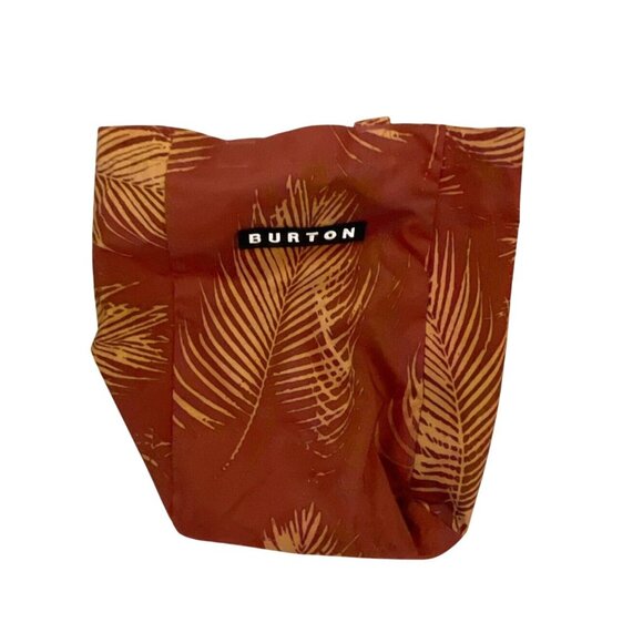 Burton Tote Bag Tropical Print Blue Lining Travel Vacation Casual - Picture 3 of 9